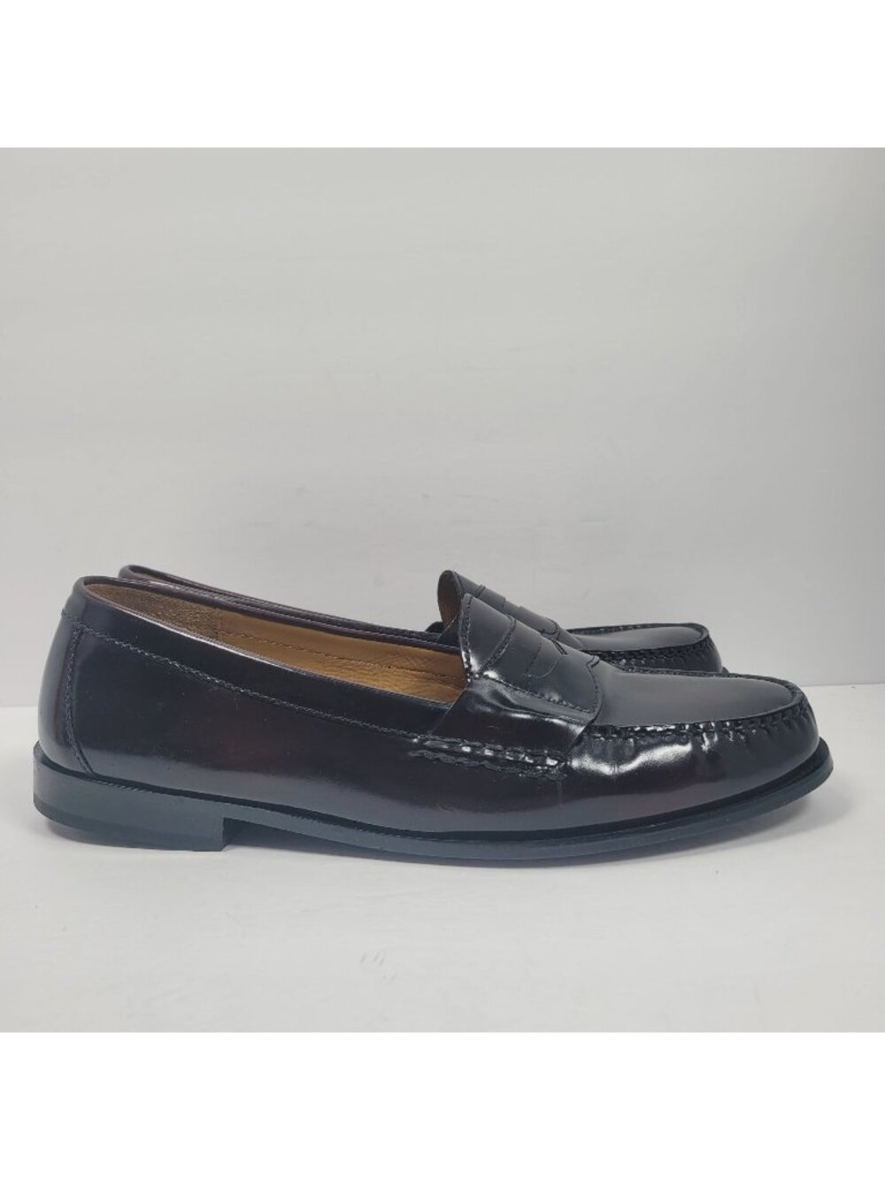 Cole Haan Men's Burgundy Pinch Penny Loafer Dress Shoes 03504 US Size 14D